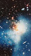 Wall Mural - glitter galaxy astronomy universe nebula.