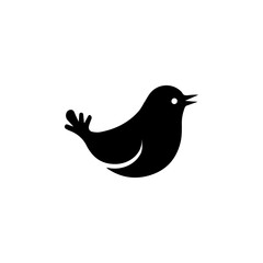  bird logo vector .Business logo concept.Black and white background.