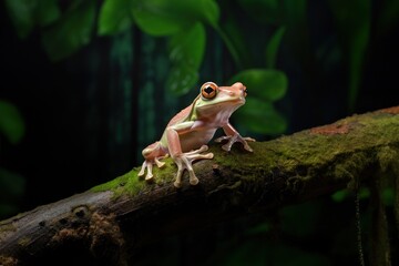 Wall Mural - Rhacophorus norhayati amphibian wildlife reptile.