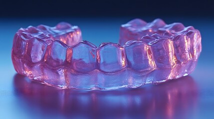 Poster - Clean dental impression tray isolated on a minimalist background used to take molds of the patient's teeth