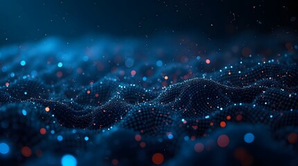 Wall Mural - digital background perfect for tech processes, neural networks, artificial intelligence, data transf