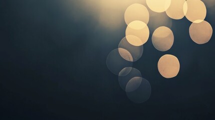 Wall Mural - Abstract bokeh lights on dark background.