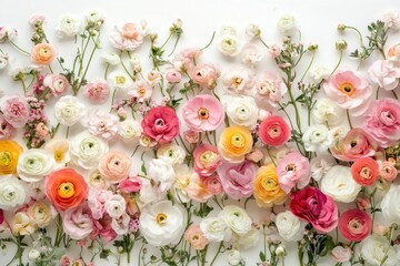 Poster - Pink and White Flowers Arrangement