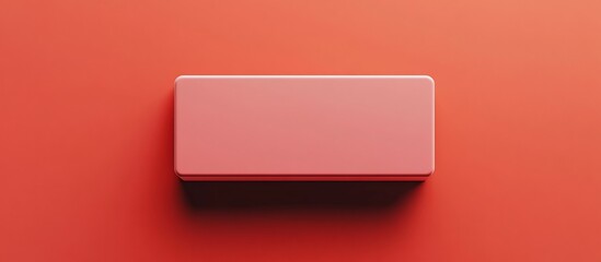 Pink button on red background; minimalist design, website template