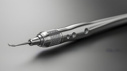 Fototapete - Modern dental drill isolated on a minimalist background used for tooth preparation during dental treatments