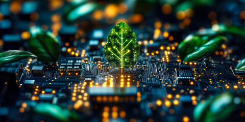 Poster - eco-friendly ai technology: sustainable models reducing carbon footprints in tech industry