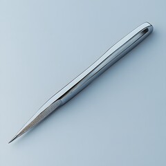Poster - pair of tweezers isolated on a minimalist background sharp and precise ready for medical procedures 