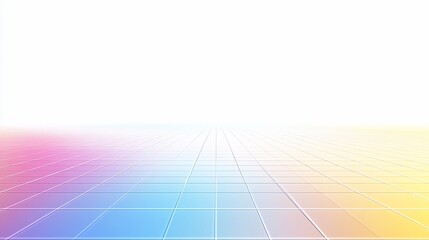 Pastel grid vanishing point background; website design element