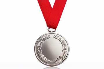 Wall Mural - silver sport medal jewelry pendant locket.