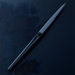 Fototapete - scalpel with a sleek metallic finish isolated on a minimalist background sharp and ready for precise