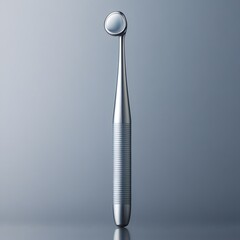 Fototapete - Sleek dental probe used for oral examinations isolated on a minimalist background reflecting the precision required in dental care