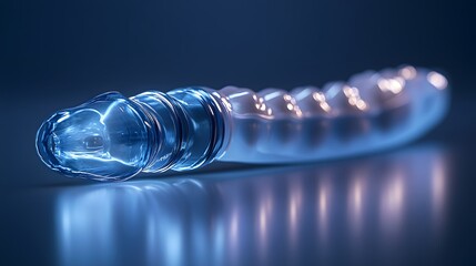 Fototapete - Sleek dental xray sensor isolated on a minimalist background designed to capture detailed images of the teeth and jaw