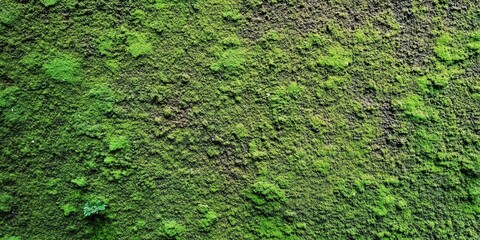 Canvas Print - Green Moss Wall Close Up