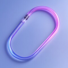 Poster - Sleek hemodialysis catheter isolated on a minimalist background designed for vascular access during dialysis procedures
