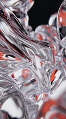 Poster - Dynamic fluid motion illustrations in abstract art studio environment vibrant colors artistic viewpoint