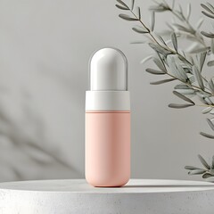 Poster - Sleek inhaler used for respiratory treatment isolated on a minimalist background highlighting its utility in asthma and respiratory care
