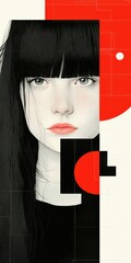 Poster - Digital transformation creative design studio graphic artwork contemporary close-up view concept art