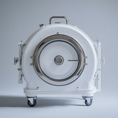 Poster - sterile autoclave isolated on a minimalist background used to sterilize medical instruments and main