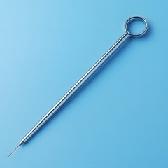 Fototapete - Sterile needle holder isolated on a minimalist background clean and precise ready for suturing and medical procedures