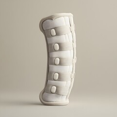 Poster - Sterile orthopedic brace isolated on a minimalist background ready for patient use symbolizing support and recovery