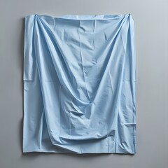 Poster - Sterile surgical drape isolated on a minimalist background ready for use in maintaining a sterile field during procedures
