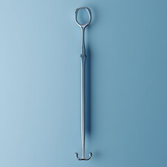 Fototapete - Sterile surgical navigation system isolated on a minimalist background used to guide instruments with precision during surgeries