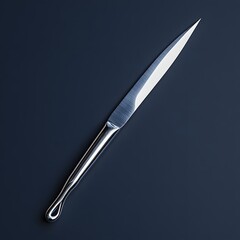 Poster - Sterile surgical scalpel isolated on a minimalist background its sharp blade ready for precise incisions during medical procedures