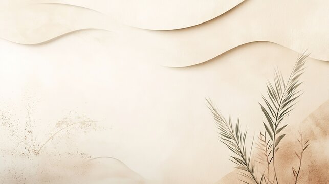 Minimalist aesthetic background with clean neutral tones and subtle abstract patterns for a serene vibe