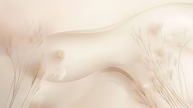 Minimalist aesthetic background with clean neutral tones and subtle abstract patterns for a serene vibe
