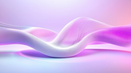 Poster - Soft, flowing abstract lines in a dynamic swirl pattern, layered with pastel lavender and purple tones, creating an elegant and soothing motion, with subtle glowing effects for added sophistication.