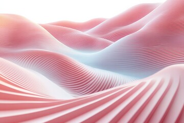 Poster - Textured landscape with gentle curves and soft colors creates a serene and abstract visual experience