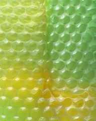 Poster - Light lime green shifting into pale yellow bubble wrap gradient texture background