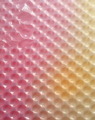 Poster - Light pink fading into pale yellow bubble wrap gradient texture background