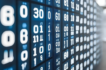 Poster - Stock market data displayed on screens