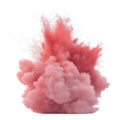 Poster - PNG Crimson Explosion Against Transparent Background for Artistic Designs, Bold Marketing Campaigns, or Abstract Visuals