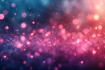 Poster - Colorful bokeh lights create a magical atmosphere in a dreamy backdrop