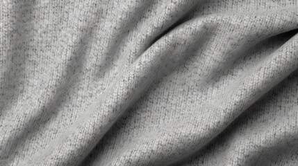 Poster - Light Grey Woolen Tweed Fabric Texture for Backgrounds, Apparel, and Design Projects in Fashion and Interior Decoration