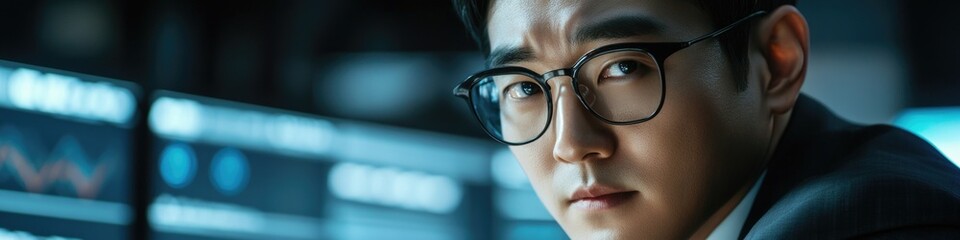 Poster - A person sitting at a desk looking at a computer screen, possibly working or browsing