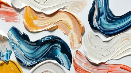 Poster - Experience the flow of vibrant colors as abstract animations reveal unique patterns and movements
