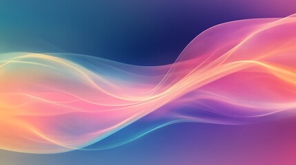 Poster - Abstract colorful wave background.