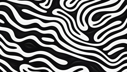 Wall Mural - Black and White Abstract Background
