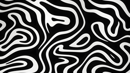 Wall Mural - Black and White Abstract Background
