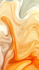 Poster - Dynamic colors and textures blend seamlessly to create an abstract composition. The animation explores the themes of flow and transformation over an immersive backdrop of warm tones