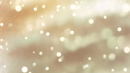 Poster - Shimmering particles dance gracefully through a soft, colorful backdrop, creating a calming and enchanting environment. This abstract animation evokes feelings of serenity and wonder
