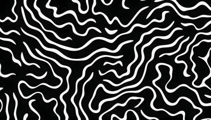 Wall Mural - Black and White Abstract Background
