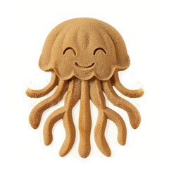 Wall Mural - Sand Sculpture jellyfish cartoon animal toy.