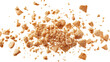 © MstPoliAkther - Pile cake crumbs, cookie pieces flying isolated on white and transparent background