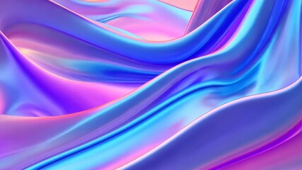 Poster - Dynamic waves of color and light flow across the screen, creating a mesmerizing abstract landscape. The vibrant hues interact, forming a tranquil and dreamlike atmosphere
