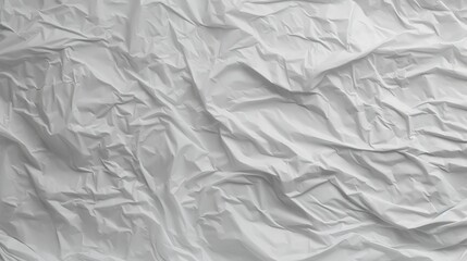 Poster - Crumpled White Plastic Texture Background for Creative Design Projects and Visual Presentations in Various Applications and Contexts