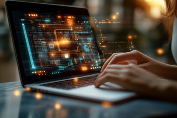 Poster - Exploring cutting-edge technology through digital interaction at sunset